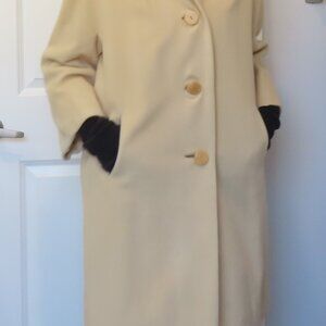 TRULY vintage Robinson's 100% camel hair cashmere A-line coat with elbow sleeves